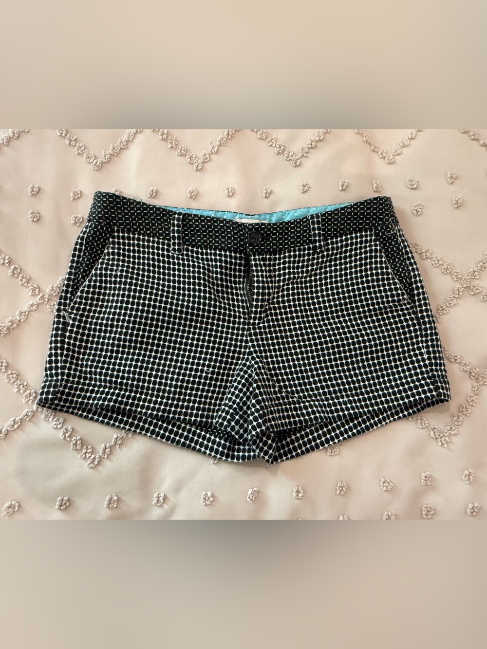 Black & White Grid Women’s Shorts